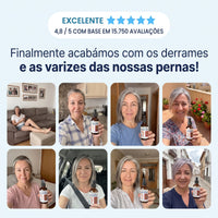 Clientes com o spray CrioVen: finalmente sem derrames nem varizes