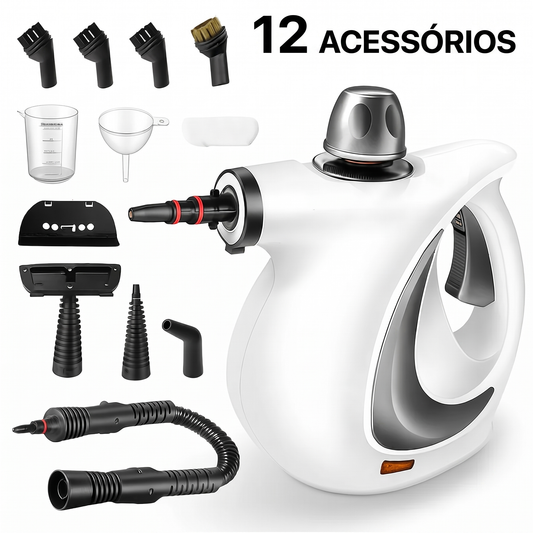 Máquina de limpeza a vapor VaporPro com 12 acessórios incluídos