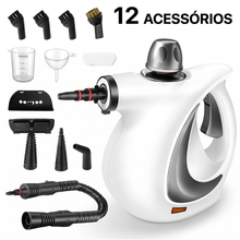 Máquina de limpeza a vapor VaporPro com 12 acessórios incluídos