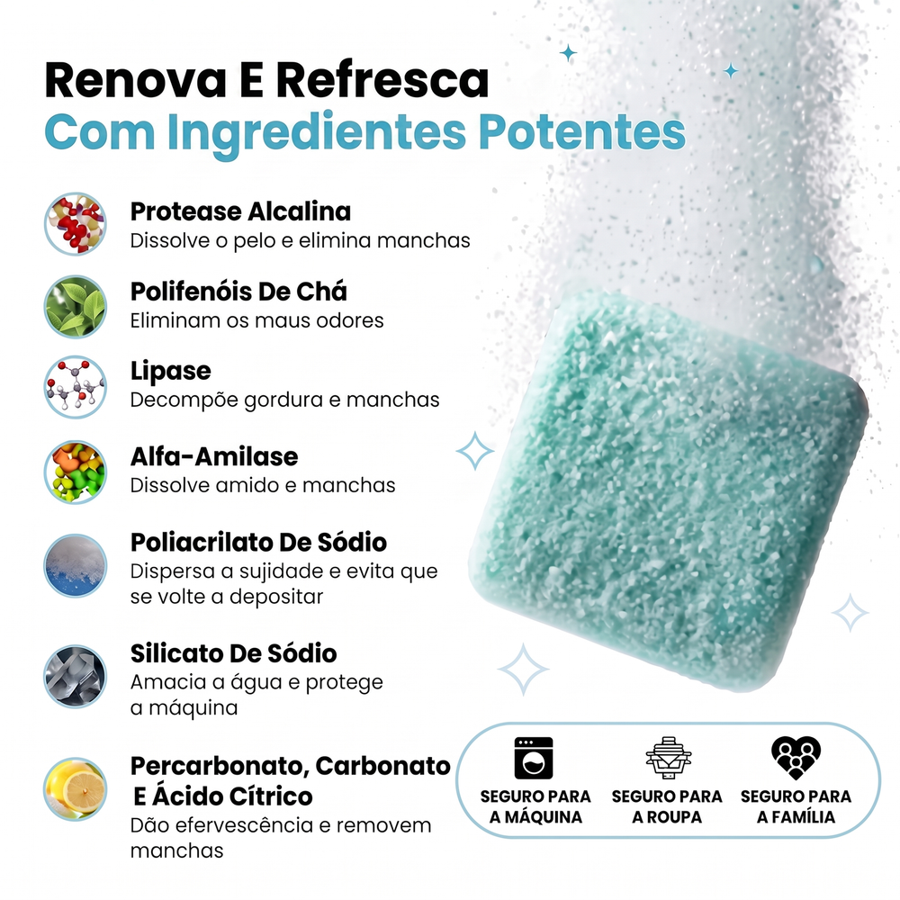 Ingredientes ativos do LavaPuro